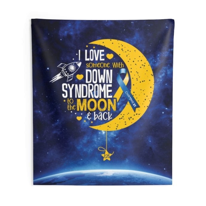 Down Syndrome Moon Tapestry