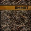 Camo blanket personalized with duck hunting camo background in realistic corn camo, name on tan banner on top